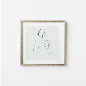 18x18 Figurative sketch framed wall art